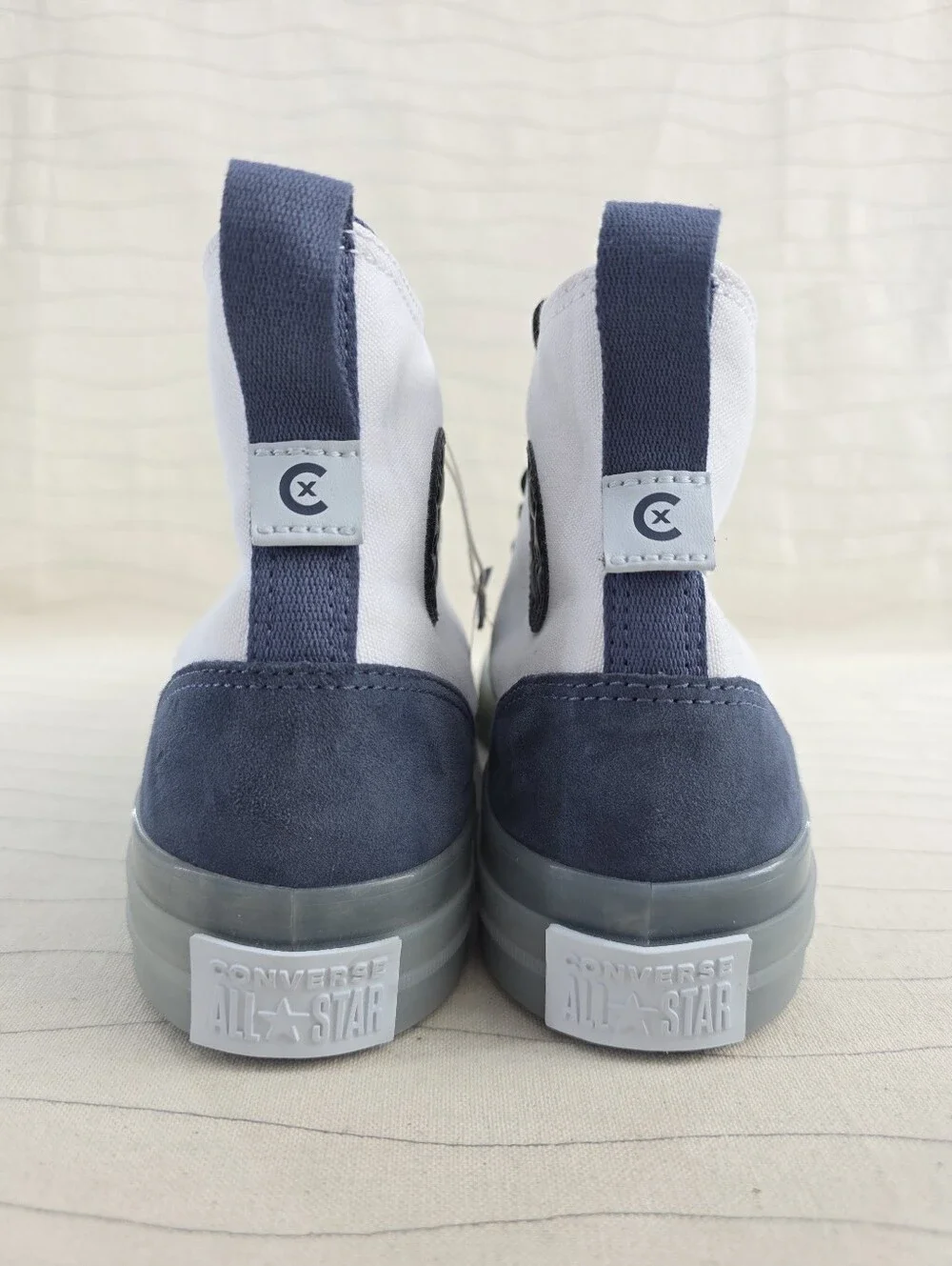 Converse Mens Chuck Taylor All Star CX EXP2 White Blue Shoes A12869C Size 10.5 - Picture 7 of 12